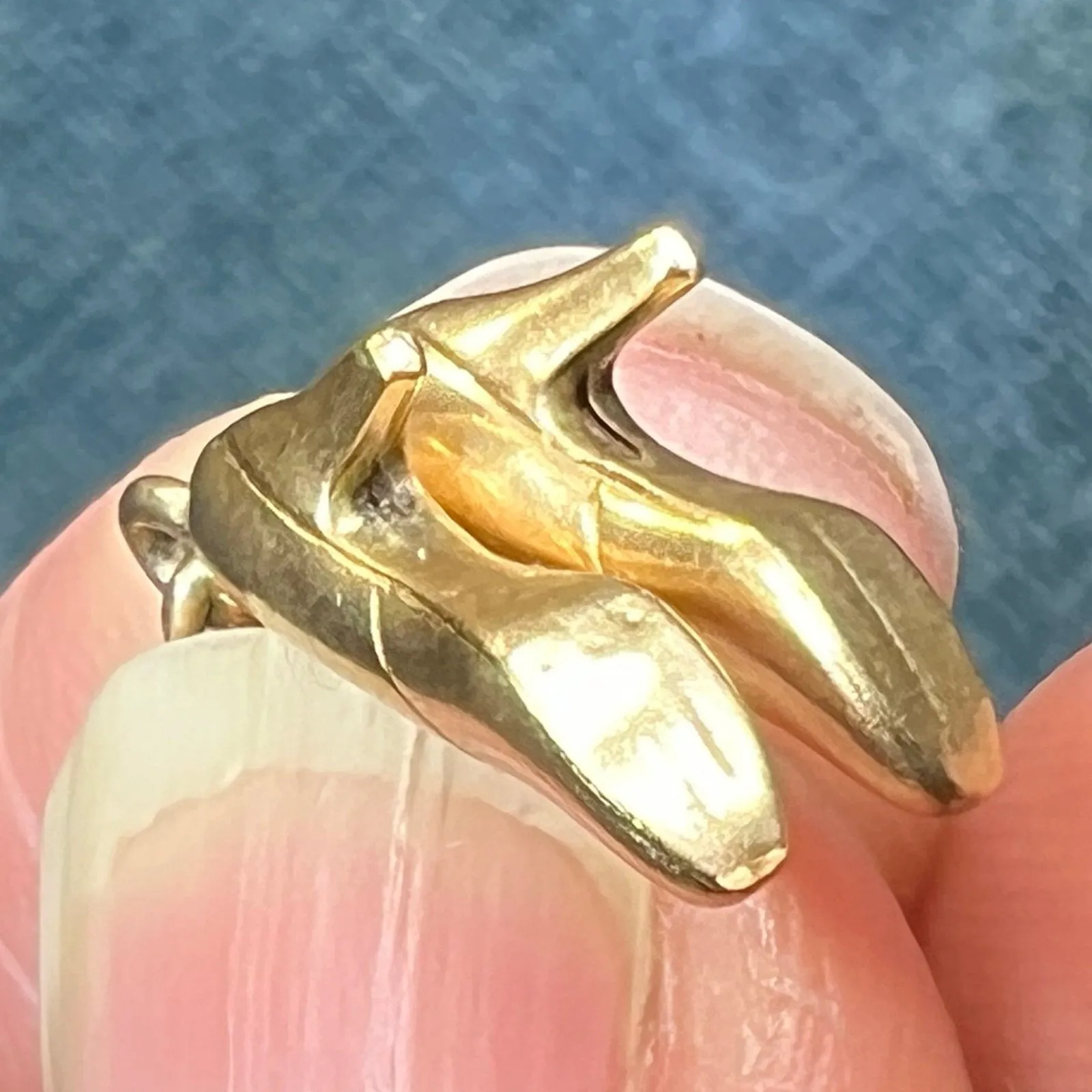 14k Yellow Rose Gold BARBIE Shoes High Heels Pendant *Video*