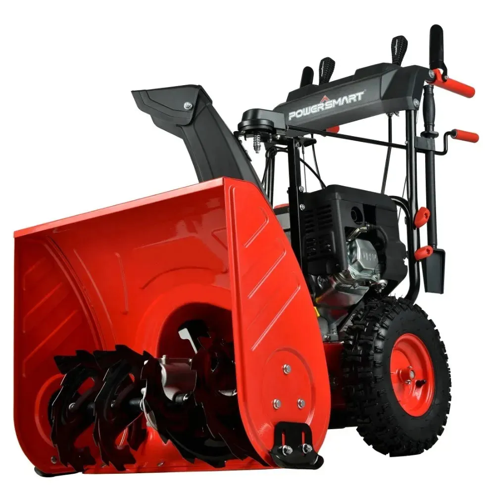 24 In. Snow Sweeper 212cc 2-Stage Electric Start Gas Snow Blower