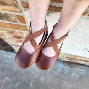 Chocolate Ballet Flats