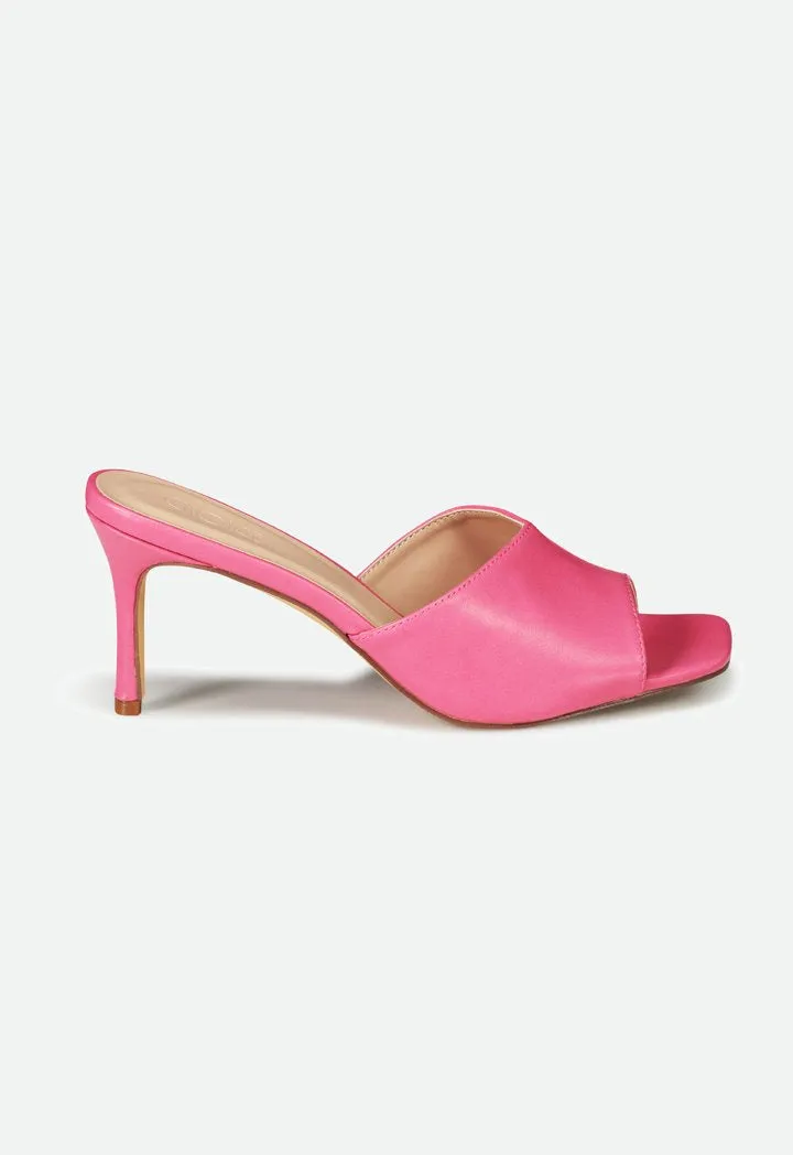 Choice Peep Toe High Heels Sandals Pink