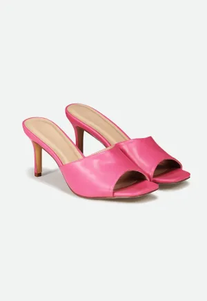 Choice Peep Toe High Heels Sandals Pink