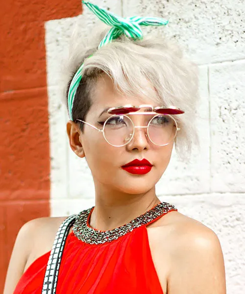 FLIP-CO Gold/Red Flip-Up Sunglasses