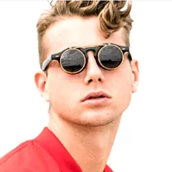 FLIPPO Black Flip-Up Sunglasses