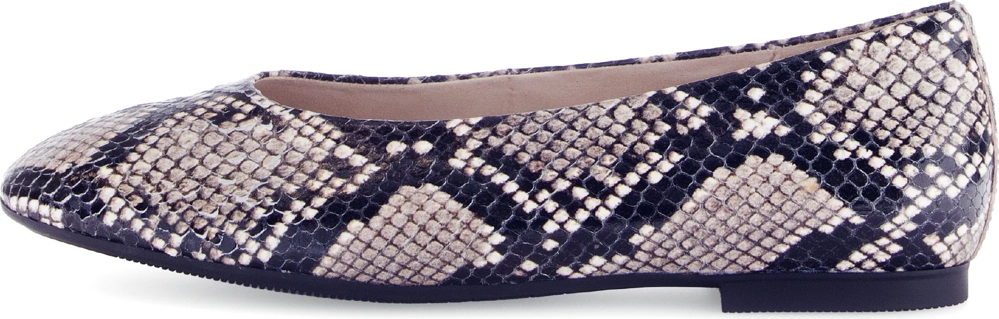GABOR Grey Snake print ballet flat 14047