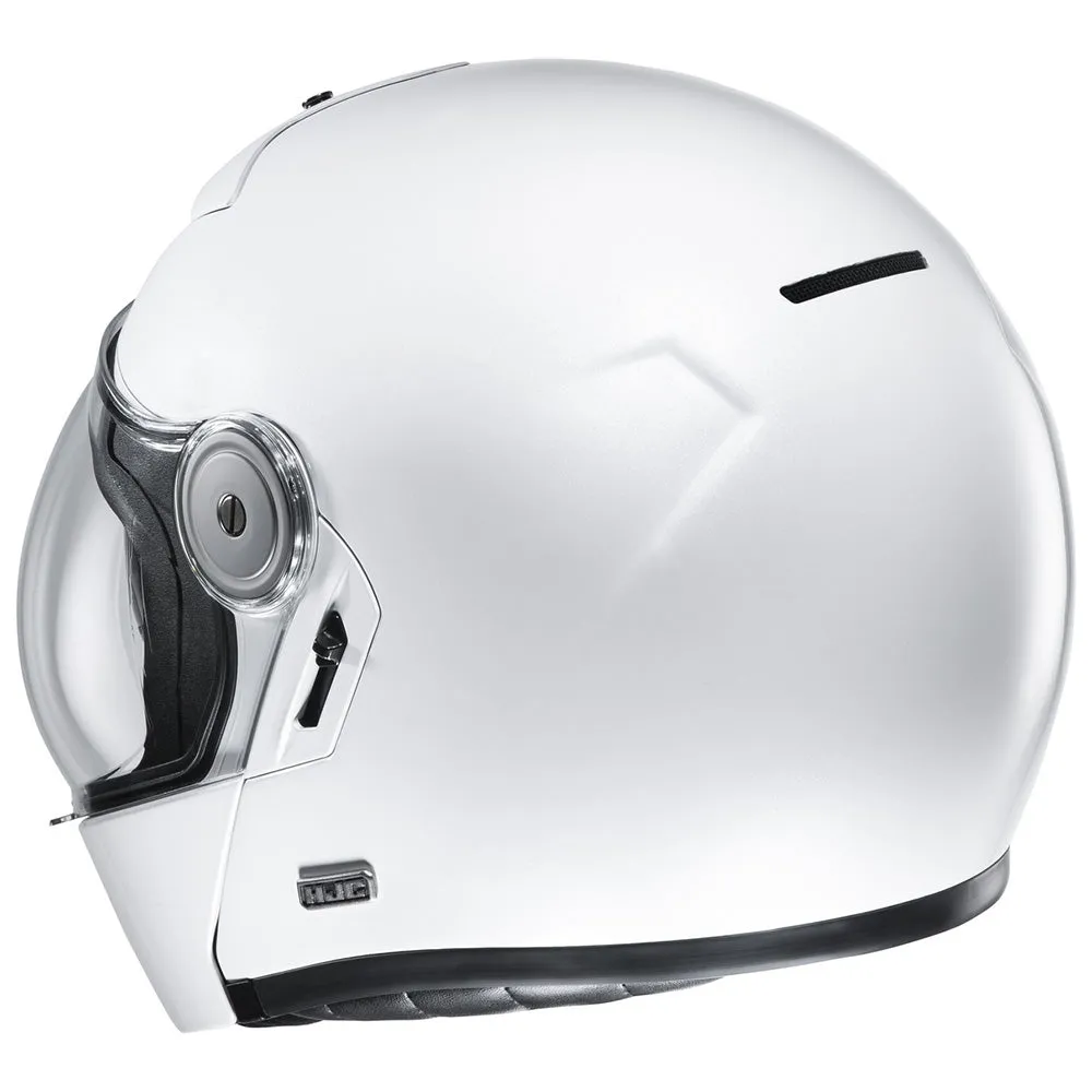 HJC V90 Pearl White Flip Front Motorbike Helmet