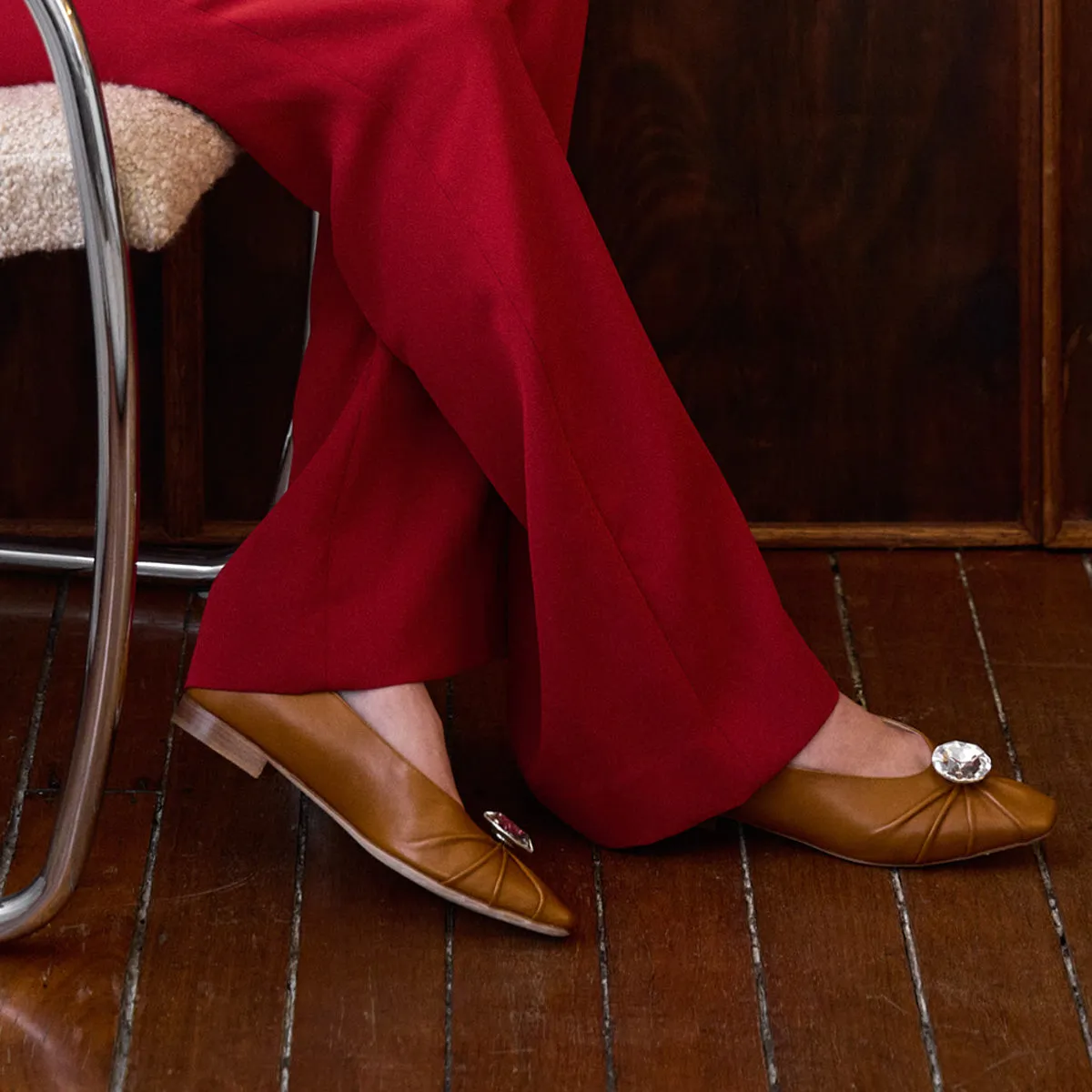 Iris Gem V Cut Ballet Flats