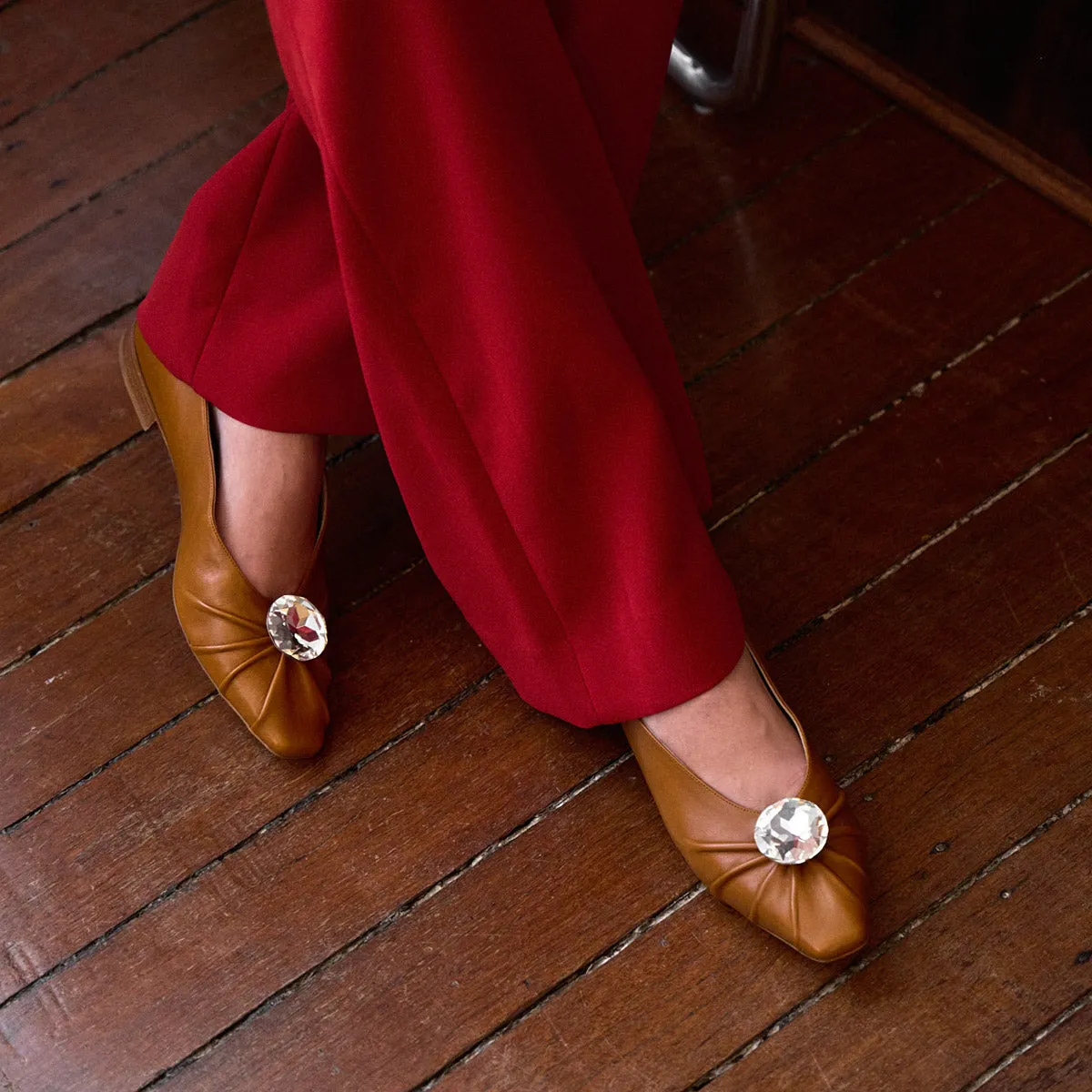 Iris Gem V Cut Ballet Flats