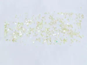 Light Yellow Transparent Flat Circular Plastic Sequins - 3 mm