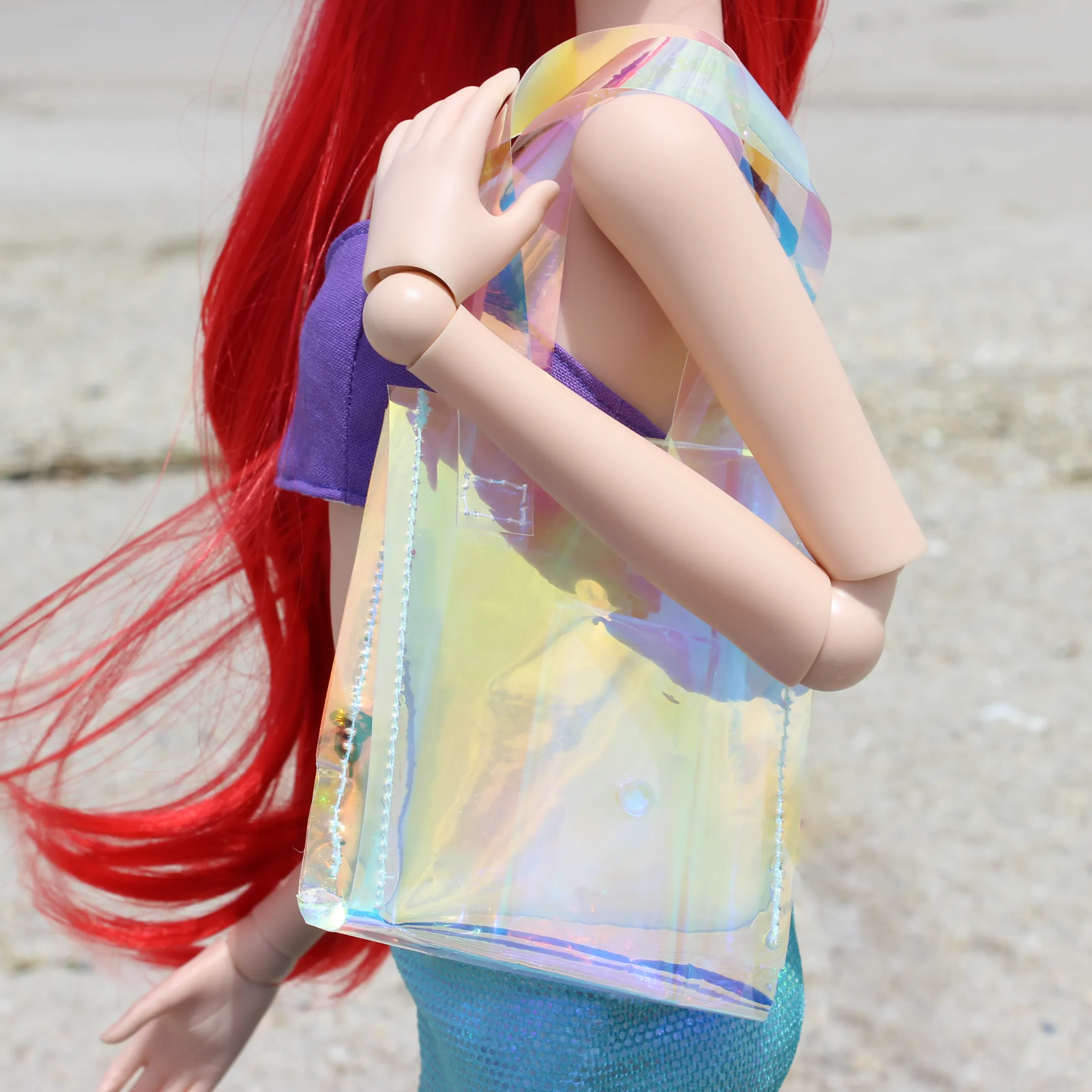 Mermaid Princessbound Iridescent Tote Bag and Clutch Set