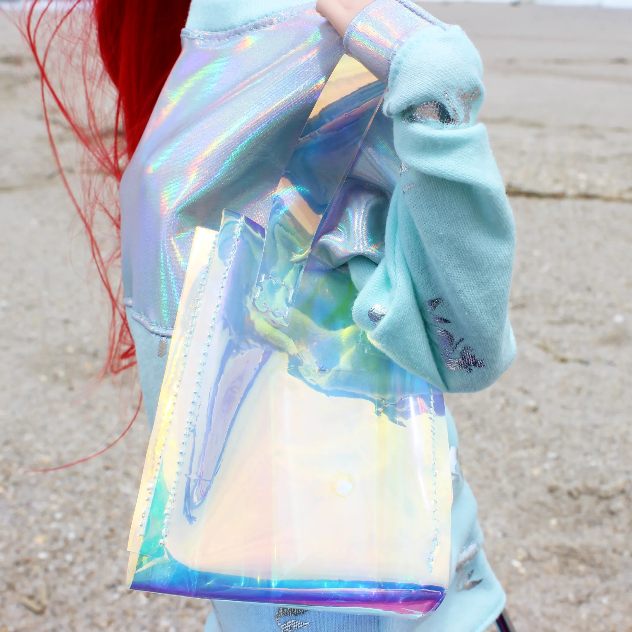 Mermaid Princessbound Iridescent Tote Bag and Clutch Set