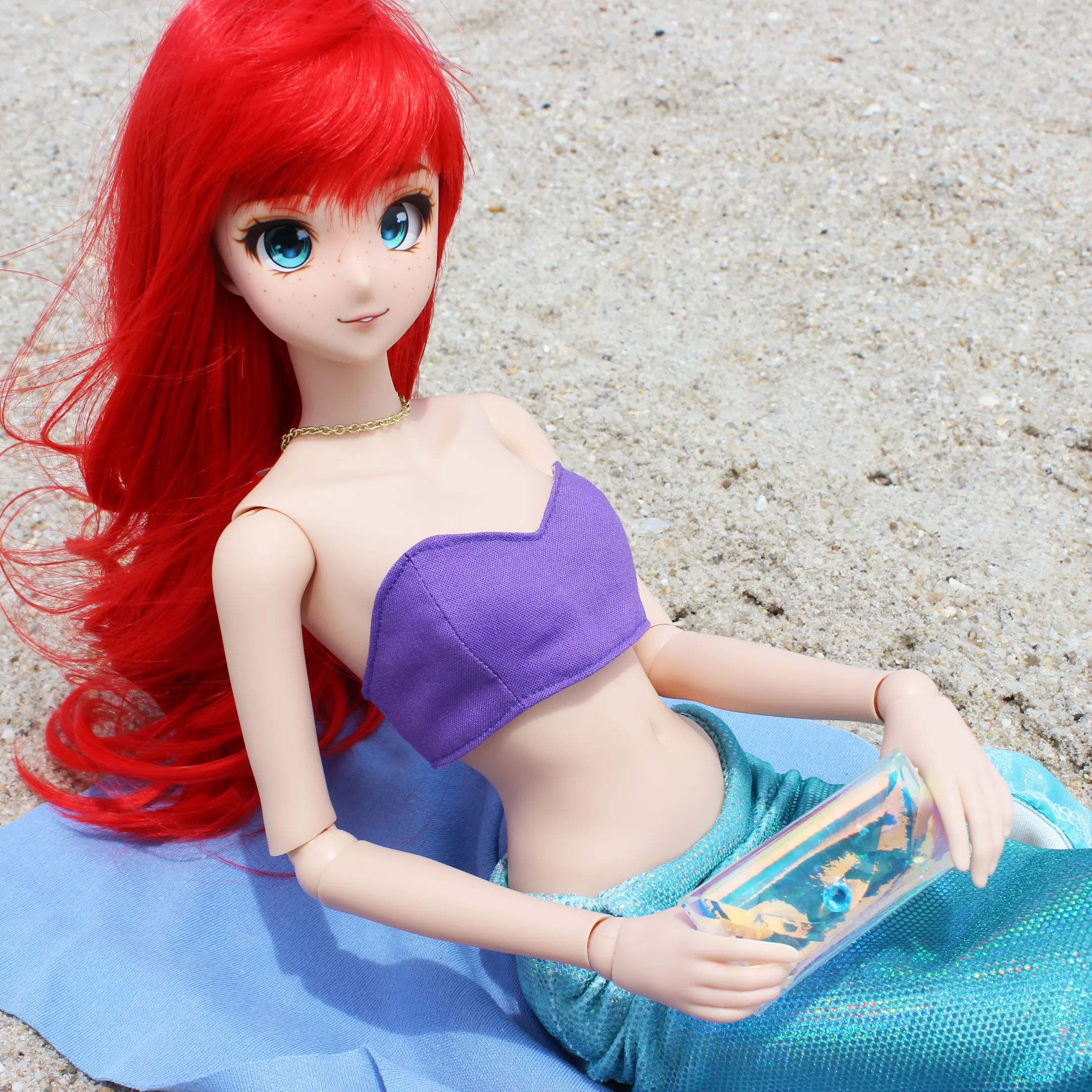 Mermaid Princessbound Iridescent Tote Bag and Clutch Set