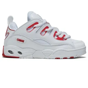 Osiris D3 E Shoes - White/Red/White
