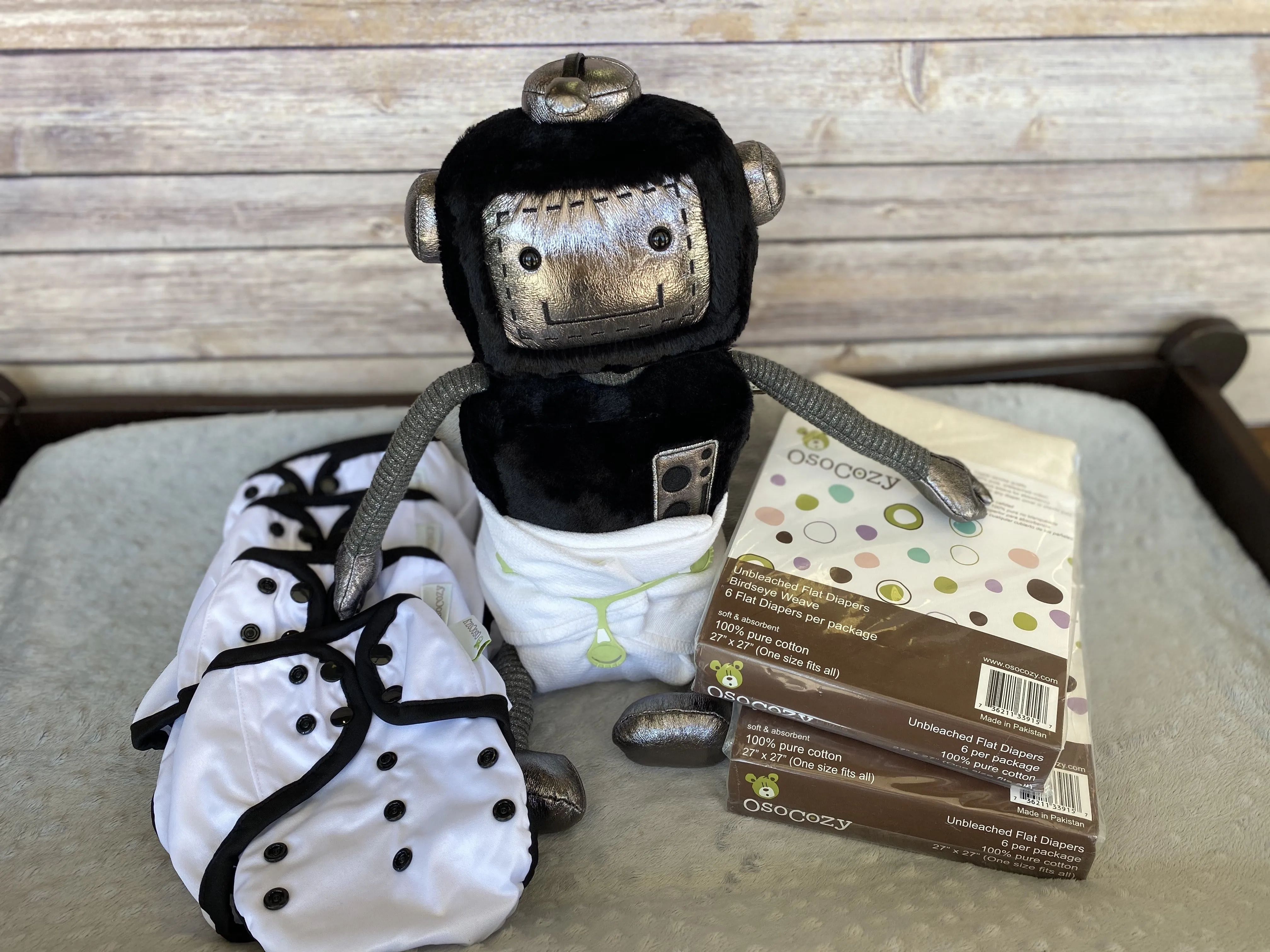 OsoCozy Basic Cloth Diaper Flats Kit