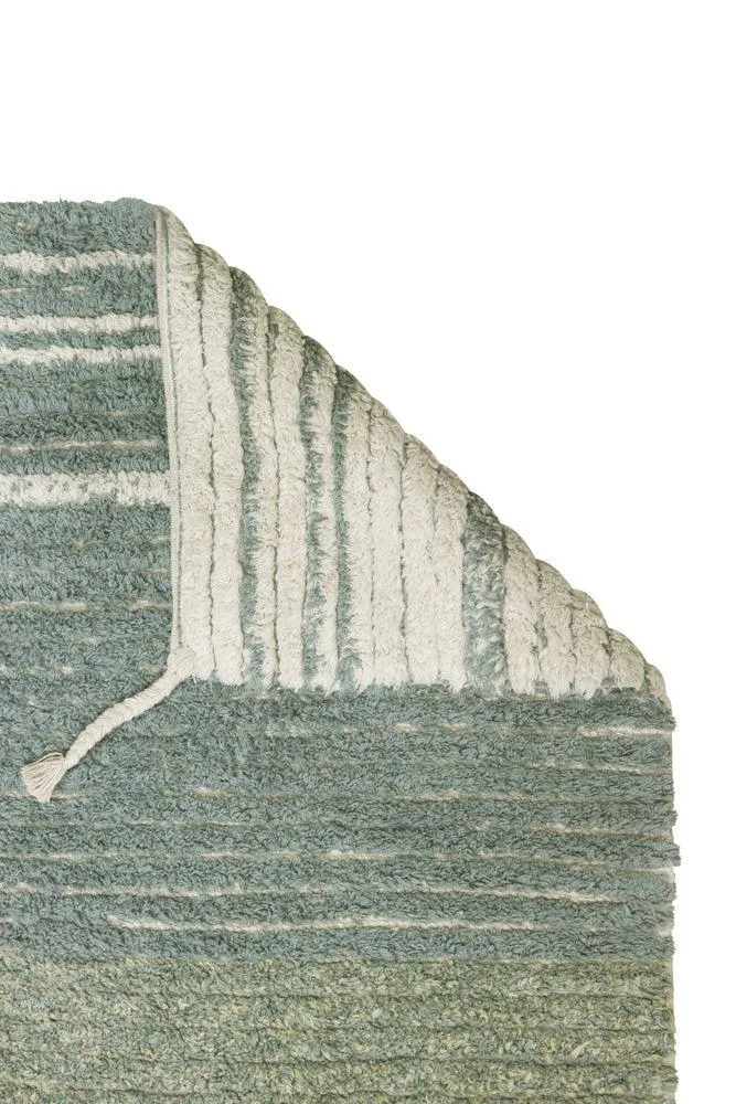 REVERSIBLE WASHABLE RUG TWIN VINTAGE BLUE