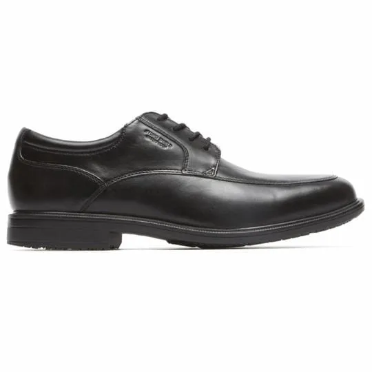 Rockport Men's Essentials Details II Apron Toe Dress Shoes- Black