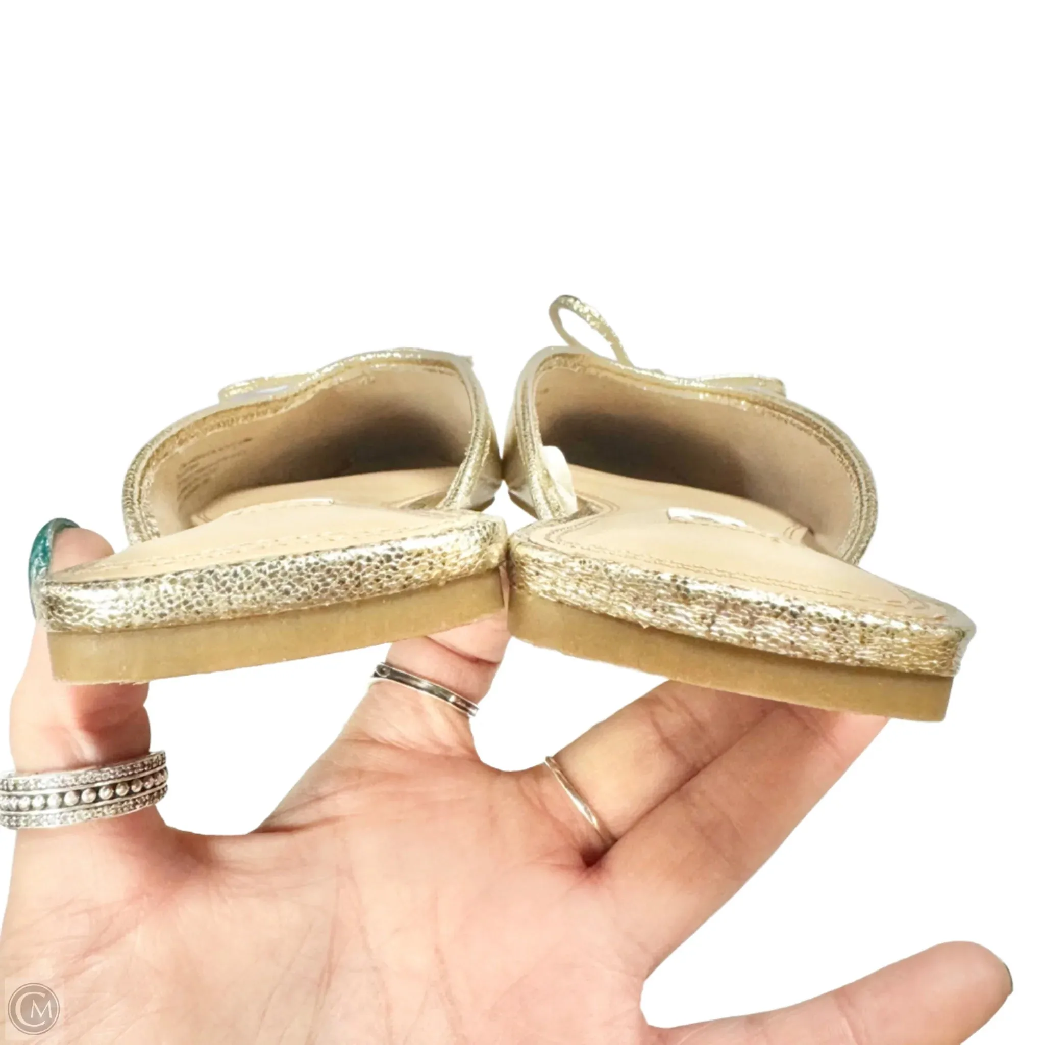 Shoes Flats By Steve Madden In Gold, Size: 8