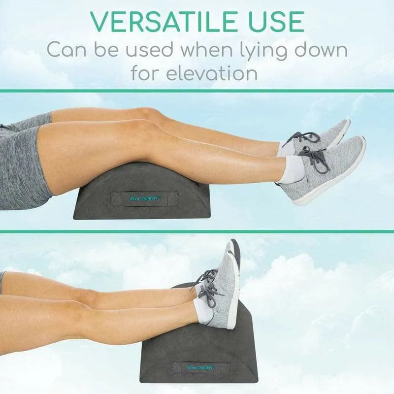 Vive Health Memory Foam Foot Rest - Gray