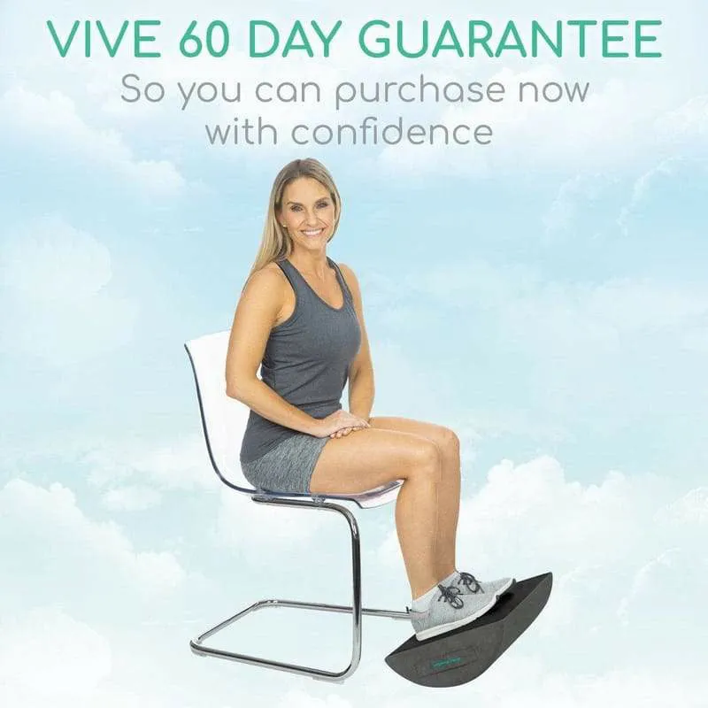 Vive Health Memory Foam Foot Rest - Gray