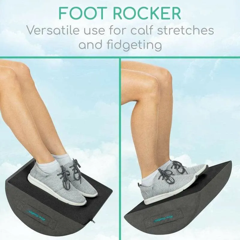 Vive Health Memory Foam Foot Rest - Gray