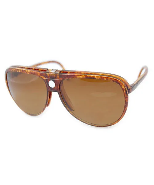 VOLARE Tortoise Flip-Up Sunglasses