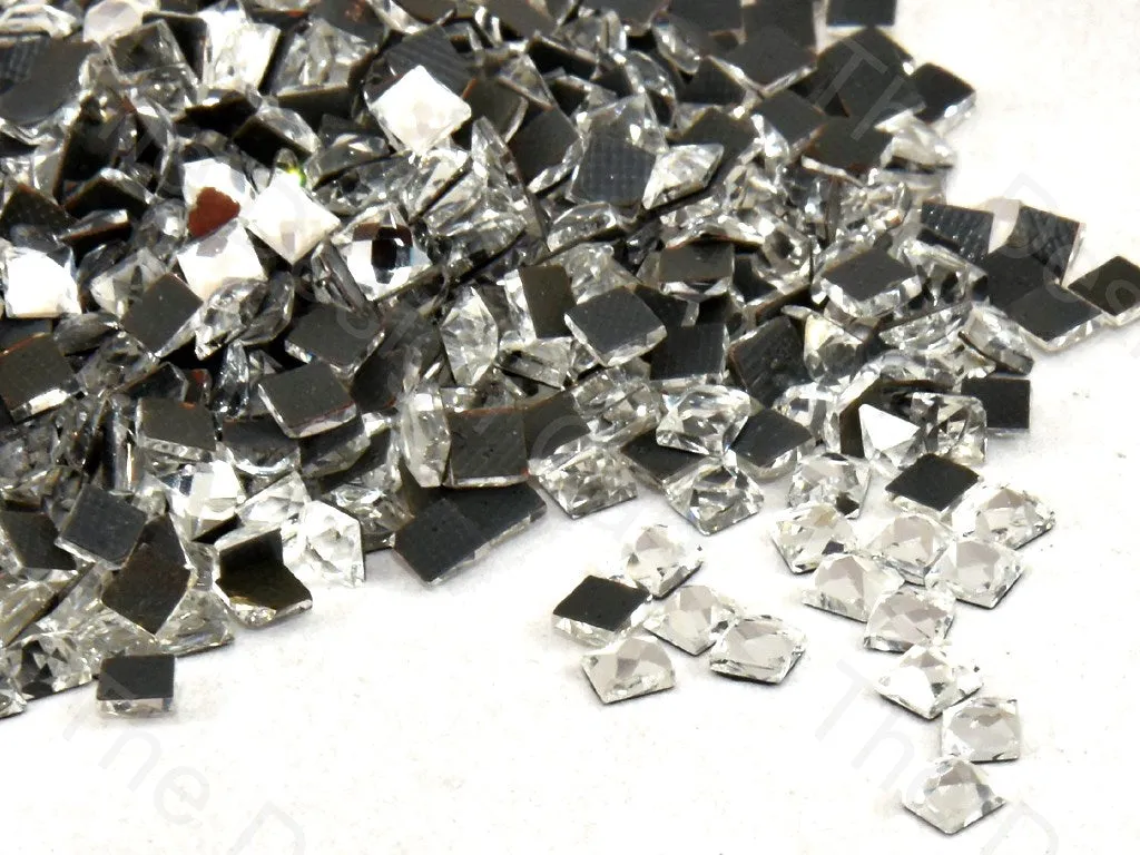 White / Crystal Square DMC Hotfix